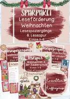 Vorschau - Arbeitsblätter - SPARPAKET Leseförderung "Weihnachten" - Lesespaziergänge & Lesespur - Klasse 5-6 - Deckblatt