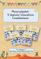 Vorschau - Interaktives Material - Materialpaket "Digitale/Interaktive Leseabenteuer" - Deckblatt