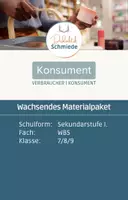 Vorschau - Stundenentwürfe - Konsument | wachsendes Materialpaket | WBS | Klasse 7-9 - Deckblatt