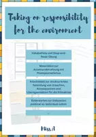 Vorschau - Arbeitsblätter - Materialpaket: Taking on responsibility for the environment - Deckblatt