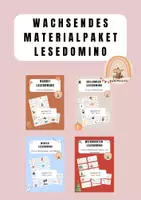 Vorschau - Arbeitsblätter - Wachsendes Materialpaket Lesedomino - Deckblatt