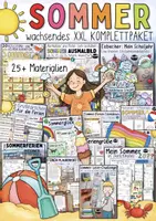 Vorschau - Arbeitsblätter - SOMMER ☀️ / Sommerferien - Wachsendes Materialpaket / auch: Abschied - Deckblatt