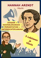 Vorschau - Stundenentwürfe - Materialpaket - Hannah Arendt: Macht - Deckblatt