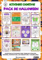 Vista previa - Unidades / Secuencias / Situaciones de Aprendizaje - Pack de Halloween Divertido (17 materiales - 352 páginas) - Portada