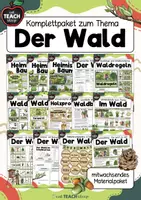 Vorschau - Arbeitsblätter - Der Wald - Komplettpaket - Deckblatt