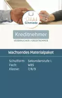 Vorschau - Stundenentwürfe - Kredite | wachsendes Materialpaket | WBS | Klasse 7-9 - Deckblatt