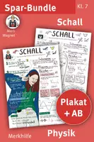 Vorschau - Arbeitsblätter - Lernplakat und AB, Spar-Bundle Schall, Physik, Klasse 7, Lückentext - Deckblatt