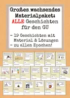 Vorschau - Arbeitsblätter - Großes Materialpaket: ALLE Geschichten für den Geschichtsunterricht - Deckblatt