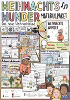 Vorschau - Arbeitsblätter - Weihnachtswunder 🎶🎄 - Materialpaket (MP3, Noten, Akkorde & Material) - Deckblatt