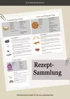 Vorschau - Arbeitsblätter - Materialpaket: Rezeptsammlung Differenziert - Deckblatt