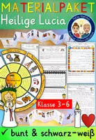 Vorschau - Arbeitsblätter - Heilige Lucia von Syrakus Klasse 3-6 MATERIALPAKET Religion - Deckblatt