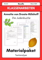 Vorschau - Arbeitsblätter - Materialpaket Klassenarbeiten – Annette von Droste-Hülshoff „Die Judenbuche“ | Klassenarbeiten mit Erwartungshorizont - Deckblatt