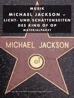 Vorschau - Stundenentwürfe - Materialpaket „Michael Jackson - Licht- und Schattenseiten des King of Pop“; 7 Doppelstunden - Deckblatt