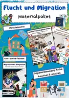 Vorschau - Arbeitsblätter - Flucht und Migration Materialpaket - Deckblatt