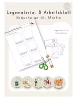 Vorschau - Arbeitsblätter - Bräuche an St. Martin - Legematerial und Arbeitsblatt - Deckblatt