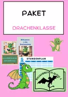 Vorschau - Poster - Materialpaket: Drachenklasse - Deckblatt