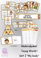 Vorschau - Arbeitsblätter - Materialpaket - Young World 1 - Unit 2 "My body" - Deckblatt