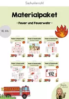 Vorschau - Stundenentwürfe - Feuer & Feuerwehr - großes Materialpaket - Deckblatt