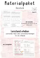 Vorschau - Arbeitsblätter - Materialpaket (wachsend): Lernstandserhebungen Deutsch 2.Klasse - Deckblatt