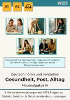 Vorschau - Arbeitsblätter - Hörverstehen A1–A2: Gesundheit, Kleidung & Post (Bundle, 5 Hörtexte) – inkl. Skript, MP3 & Hörprobe - Deckblatt