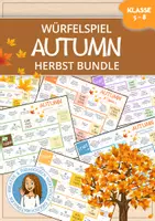 Vorschau - Arbeitsblätter - HERBST - Würfelspiel | BUNDLE (Autumn/Fall) - Deckblatt