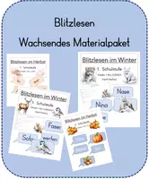 Vorschau - Präsentationen/Tafelbilder - Wachsendes Materialpaket Blitzlesen (Karibu)-PowerPoint - Deckblatt