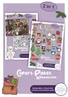 Vorschau - Arbeitsblätter - Clipart-Paket: Weihnachten – Wimmelbild + Clipart-Set - Deckblatt