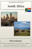 Vorschau - Arbeitsblätter - South Africa – Materialpaket - Deckblatt