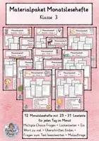 Vorschau - Arbeitsblätter - Materialpaket - Monatslesehefte - Klasse 3 - Deckblatt