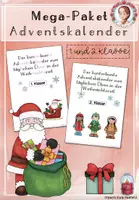 Vorschau - Arbeitsblätter - Mega-PaketAdventskalender (1.–2. Klasse) – Weihnachten Deutsch & Mathe für die Adventszeit - Deckblatt