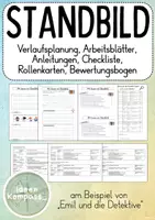 Vorschau - Stundenentwürfe - Materialpaket „Standbilder bauen“ am Beispiel Emil und die Detektive Unterrichtsentwurf - Deckblatt