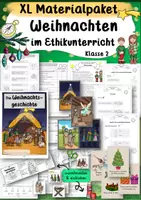 Vorschau - Unterrichtsreihen - Materialpaket Weihnachten im Ethikunterricht der Grundschule Klasse 2 - Deckblatt