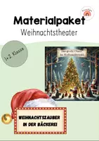 Vorschau - Stundenentwürfe - Weihnachtliche Theaterstücke: Materialpaket - Deckblatt