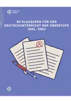 Vorschau - Klassenarbeiten - 32 Klausuren für den Deutschunterricht in der Sek II: Paket - Deckblatt