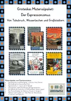 Vorschau - Arbeitsblätter - Groteskes Materialpaket: Der Expressionismus - Deckblatt