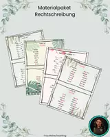 Vorschau - Aufgabenkarten - Materialpaket - Rechtschreibung - Deckblatt