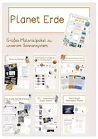 Vorschau - Stundenentwürfe - Materialpaket Planet Erde - Deckblatt