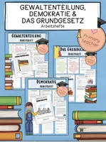 Vorschau - Unterrichtsreihen - BUNDLE: Verfassungsviertelstunde - Deckblatt