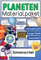 Vorschau - Arbeitsblätter - PLANETEN Materialpaket / Sonnensystem - Deckblatt