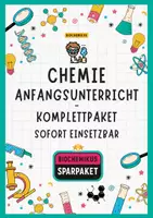 Vorschau - Stundenentwürfe - Einführung in den Chemieunterricht – Komplettpaket Klasse 8/9 | Unterrichtsreihe mit Präsentationen, Experimenten, Arbeitsblättern & Lösungen - Deckblatt