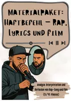 Vorschau - Arbeitsblätter - Materialpaket: Haftbefehl - Rap, Lyrics und Film - Deckblatt