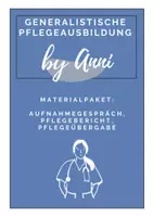 Vorschau - Arbeitsblätter - Materialpaket: Aufnahmgespräch, Pflegebericht & Pflegeübergabe - Deckblatt
