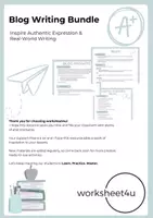 Vorschau - Arbeitsblätter - Blog Bundle - Deckblatt