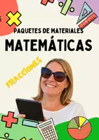 Vista previa - Unidades / Secuencias / Situaciones de Aprendizaje - PAQUETE DE MATERIALES CON FRACCIONES - Portada