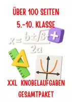 Vorschau - Stundenentwürfe - Gesamtpaket: Knobelaufgaben & Textaufgaben (Klasse 5–10) - Deckblatt