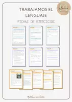 Vista previa - Hojas de trabajo - Trabajamos el lenguaje (fichas 1, 2 y 3) - Portada