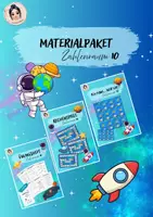Vorschau - Spiele - Materialpaket Zahlenraum 10- Weltraum - Deckblatt