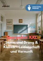 Vorschau - Unterrichtsreihen - Sturm und Drang & Klassik - Goethe, Schiller, Büchner & Lessing | Unterrichtsmaterial Sparpaket XXL - Deckblatt