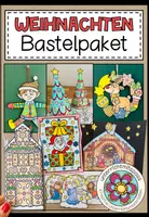Vorschau - Mal- und Bastelvorlagen - WEIHNACHTEN - Bastelpaket - Deckblatt