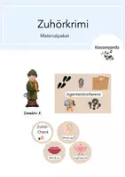 Vorschau - Stundenentwürfe - Zuhörkrimi Materialpaket (wachsend) - Deckblatt